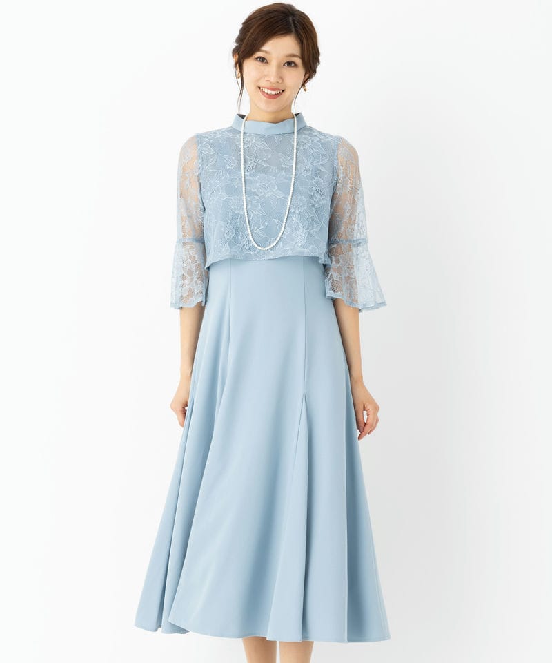 WILLSELECTION ウィルセレクション レースレイヤードマーメイドドレス