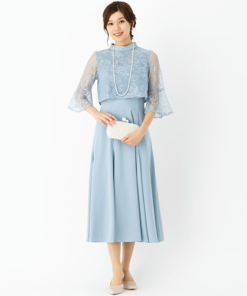 WILLSELECTION ウィルセレクション レースレイヤードマーメイドドレス