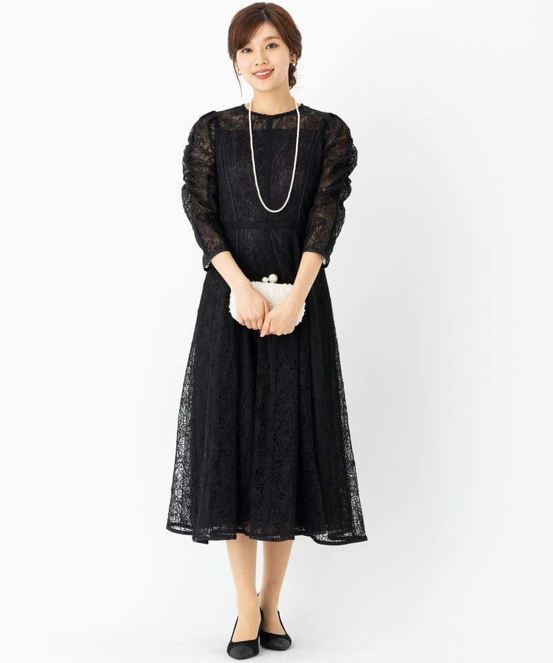 CELFORD セルフォード バリエーションレースドレス ブラック系 | 結婚