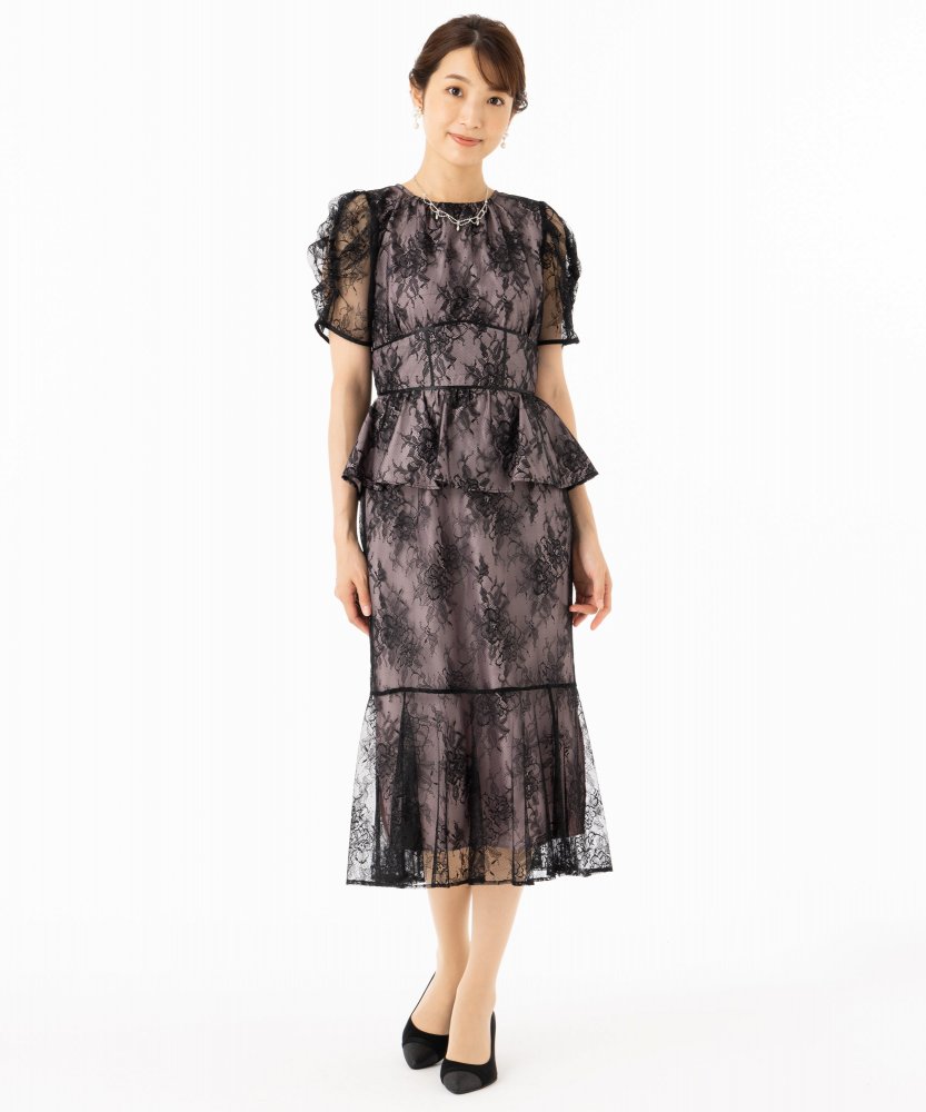 スーツ・フォーマル・ドレス JILL.. JILL STUART ジルスチュアート ペプラムレースドレス その他 x