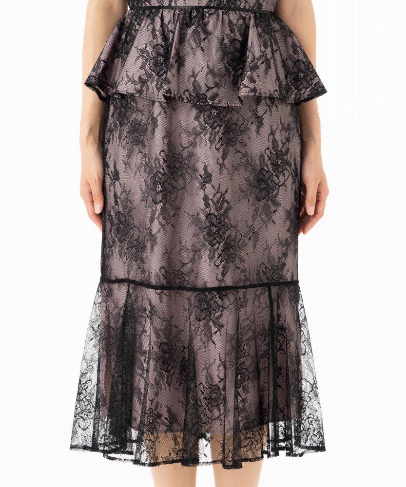 JILL STUART ジルスチュアート ペプラムレースドレス その他 x