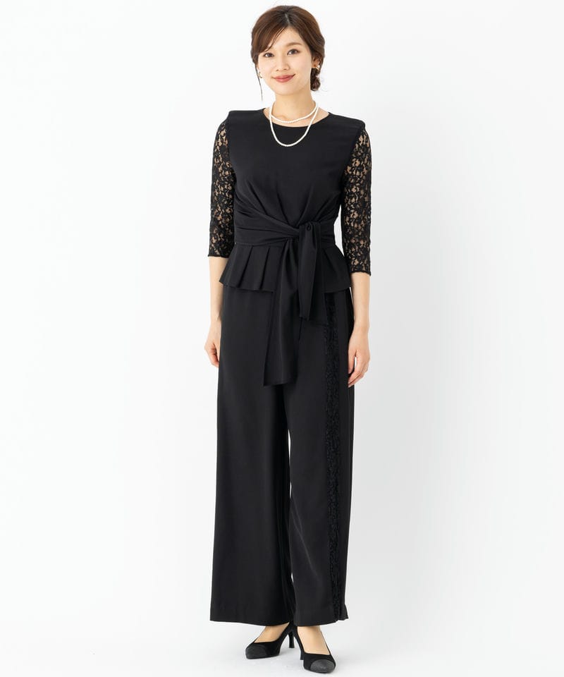 GRACE CONTINENTAL グレースコンチネンタル フリルワイドサロペット