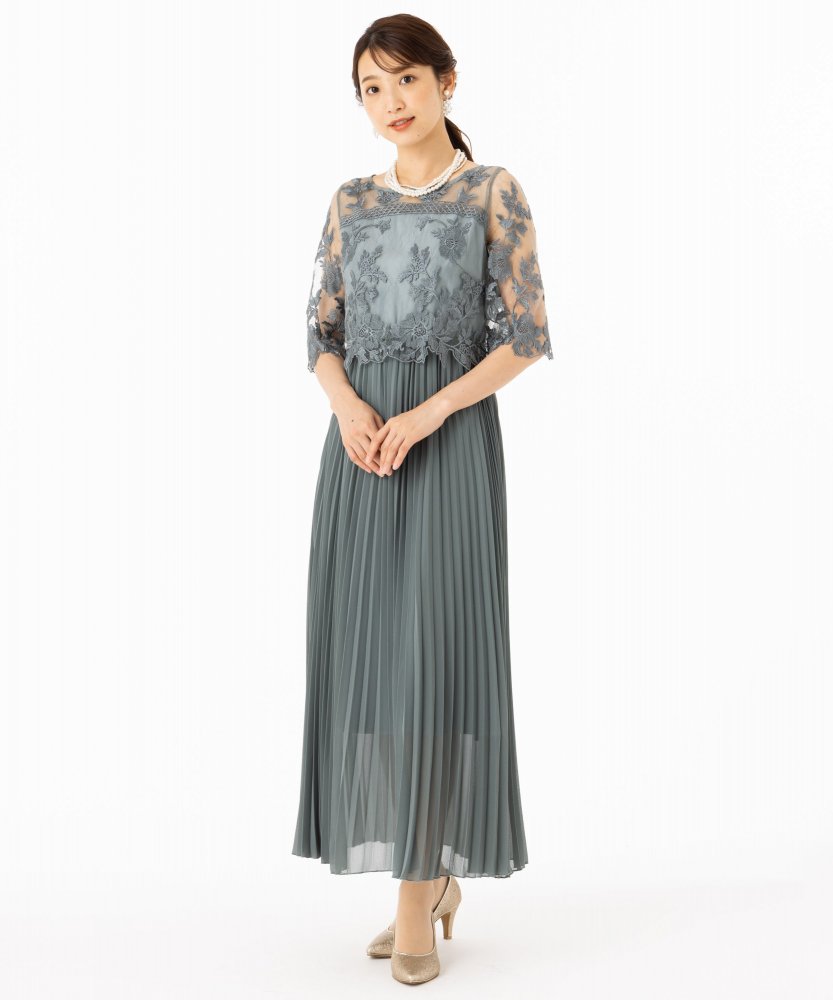 Dorry Doll ドリードール オリジナル模様柄刺繍プリーツドレス その他