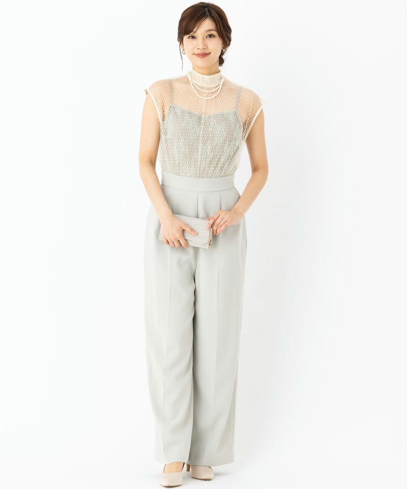 LAGUNAMOON ラグナムーン LADYチュールレースドッキングコンビネゾン