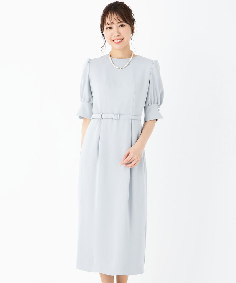 CELFORD セルフォード 刺繍カラータイトワンピース ベージュ系 | 結婚