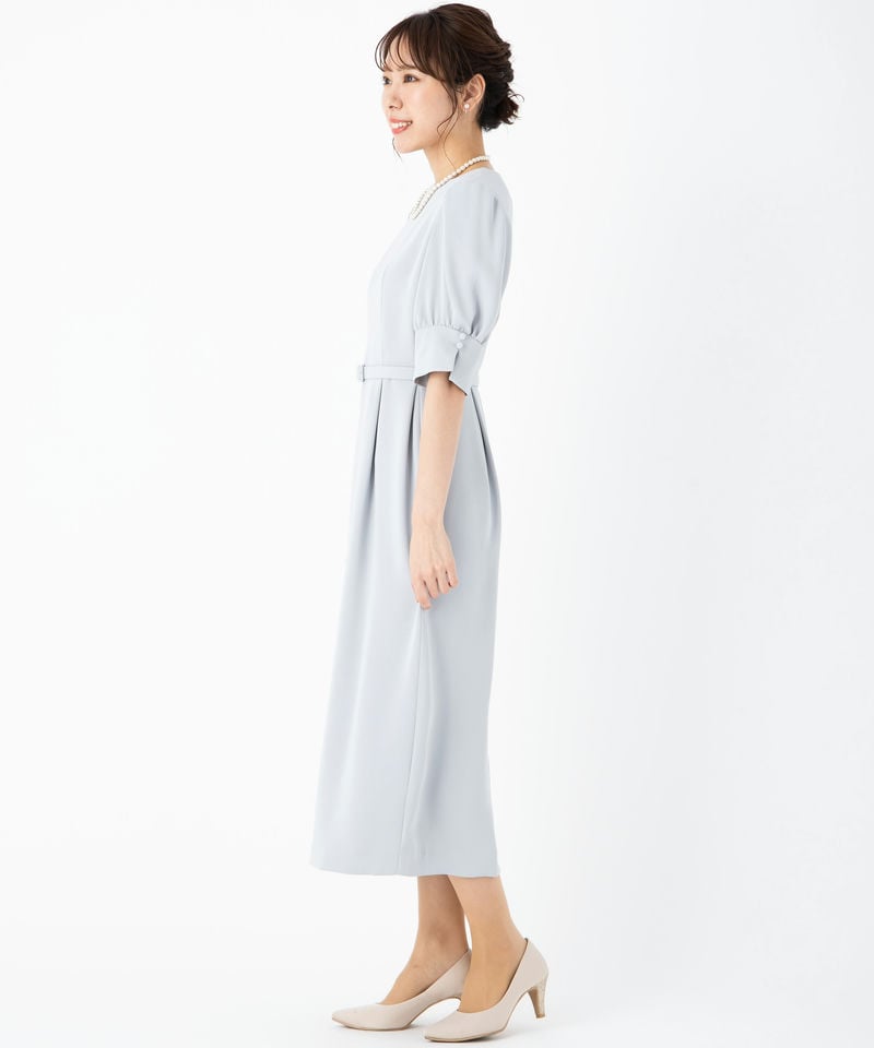 Aimer エメ 共ベルト付きパフスリーブタイトワンピース その他 x