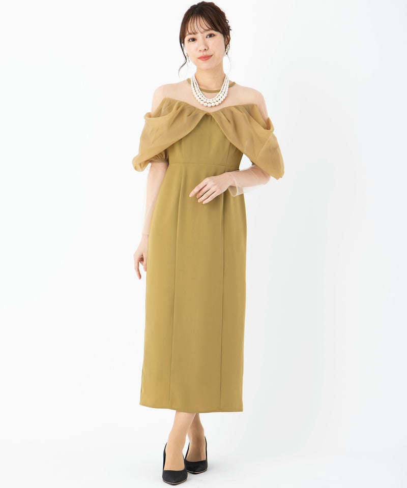 Select Shop オフショルダーIラインドレス その他 x イエロー系 | 結婚
