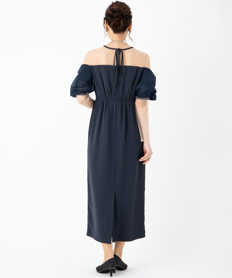 Select Shop オフショルダーIラインドレス その他 x ネイビー系 | 結婚