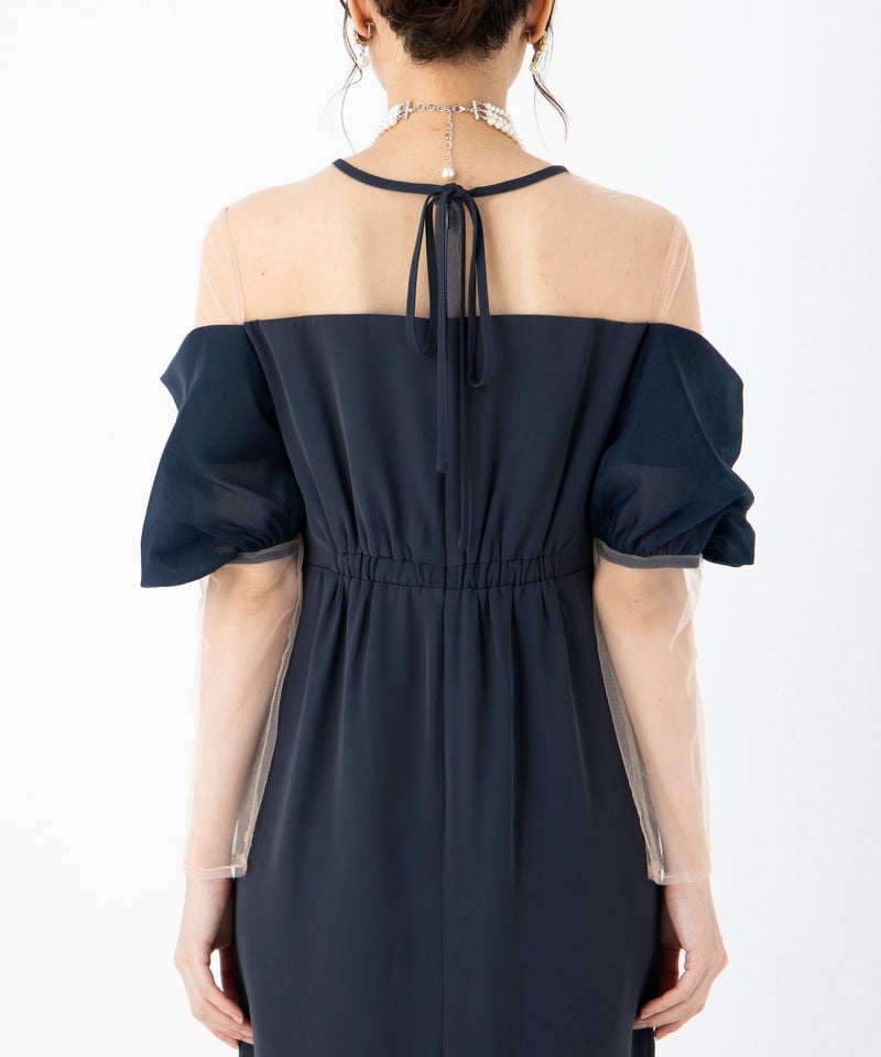 Select Shop オフショルダーIラインドレス その他 x ネイビー系 | 結婚