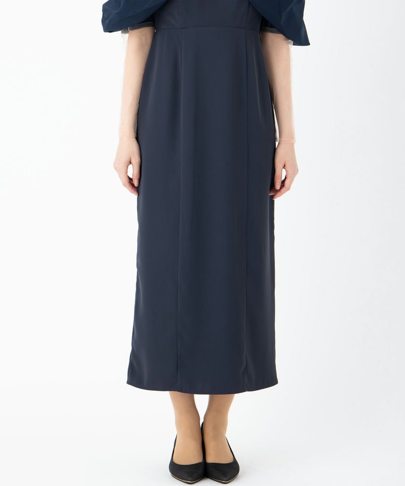 Select Shop オフショルダーIラインドレス その他 x ネイビー系 | 結婚