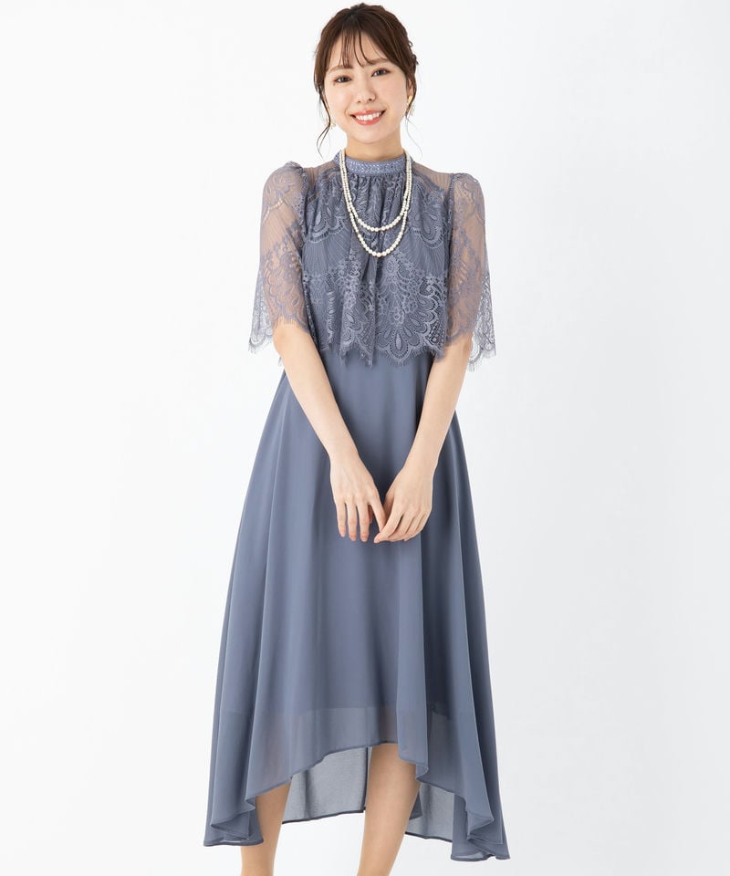 Dorry Doll ドリードール プチハイネックフレアレーススリーブ