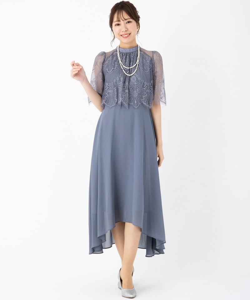 Dorry Doll ドリードール プチハイネックフレアレーススリーブ