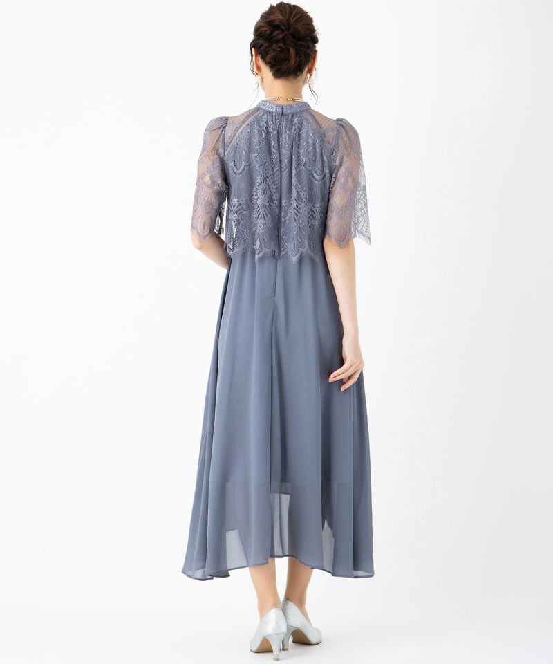 Dorry Doll ドリードール プチハイネックフレアレーススリーブ