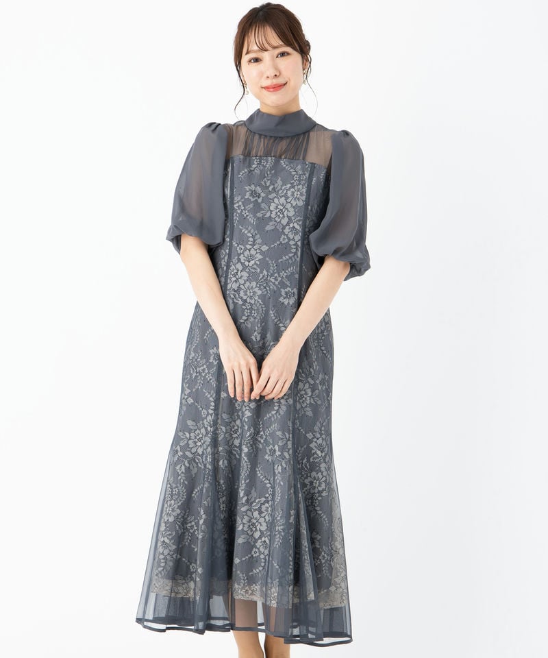 Dorry Doll ドリードール フラワーレースパフスリーブドレス その他 x