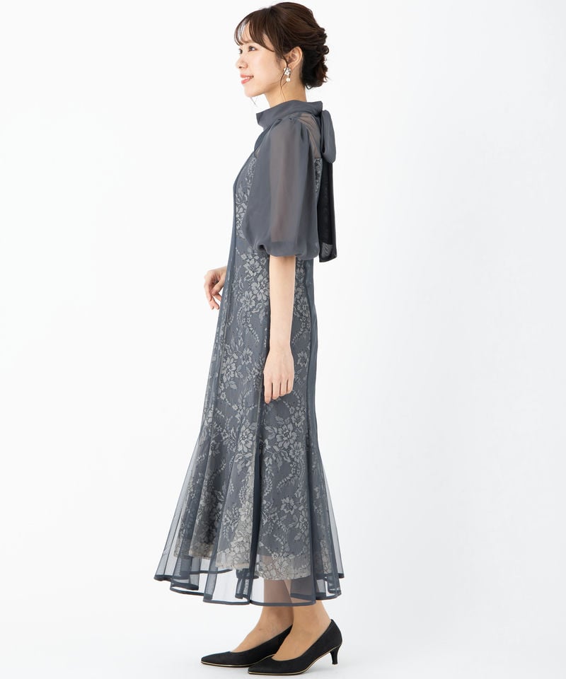 Dorry Doll ドリードール フラワーレースパフスリーブドレス その他 x