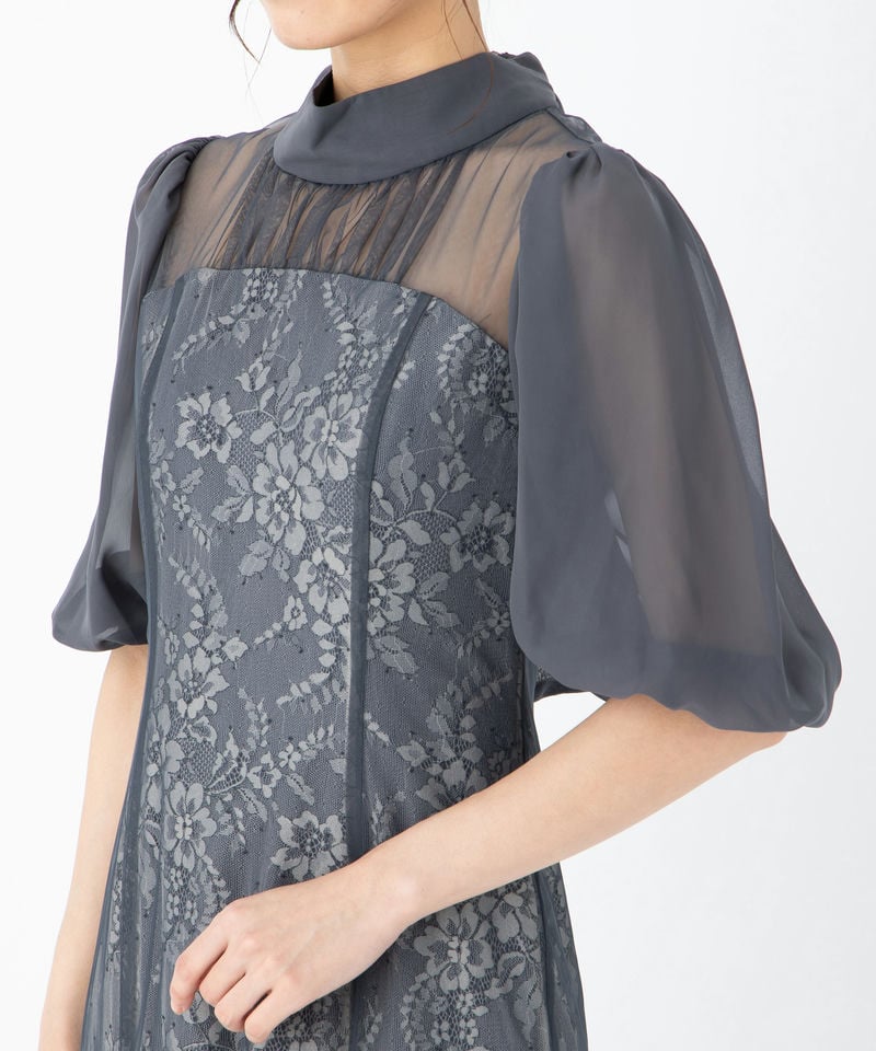 Dorry Doll ドリードール フラワーレースパフスリーブドレス その他 x