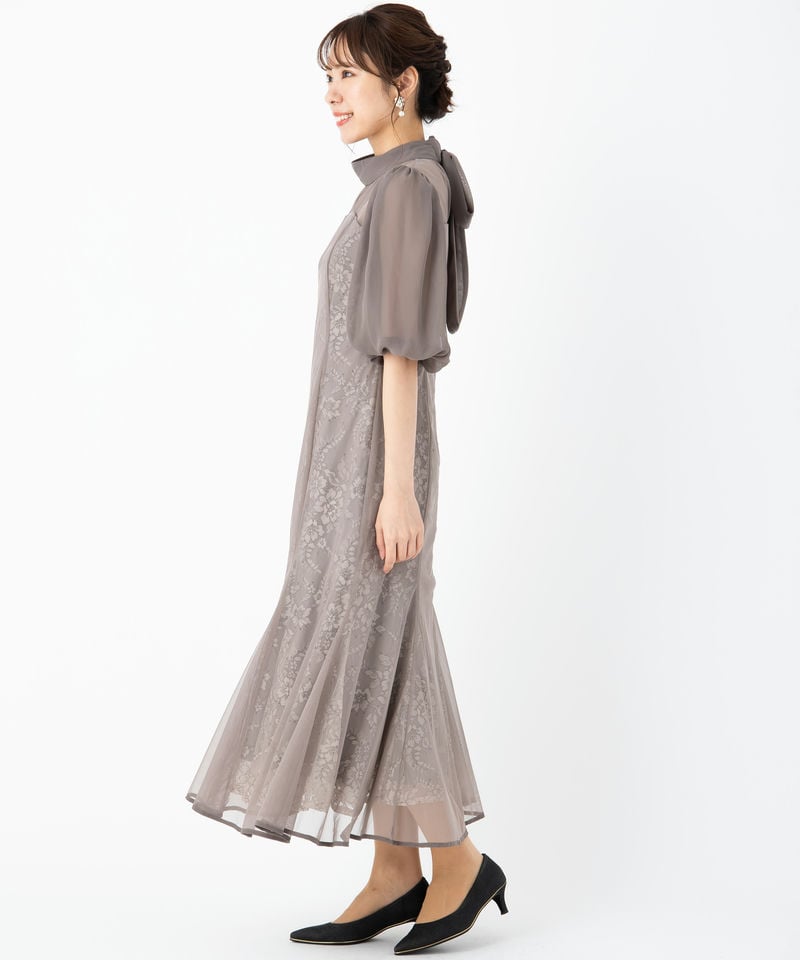 Dorry Doll ドリードール フラワーレースパフスリーブドレス その他 x