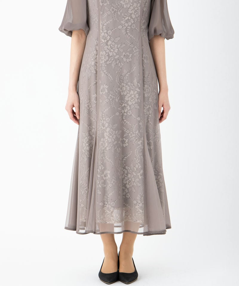 Dorry Doll ドリードール フラワーレースパフスリーブドレス その他 x