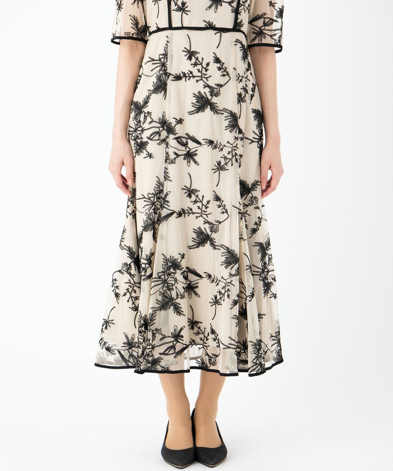 Dorry Doll ドリードール バイカラーエンブロイダリードレス その他 x