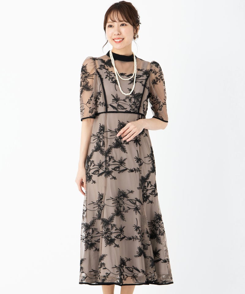 Dorry Doll ドリードール バイカラーエンブロイダリードレス その他 x