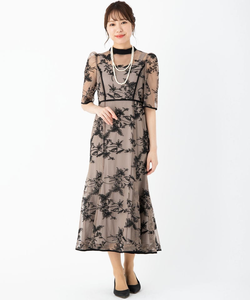 Dorry Doll ドリードール バイカラーエンブロイダリードレス その他 x