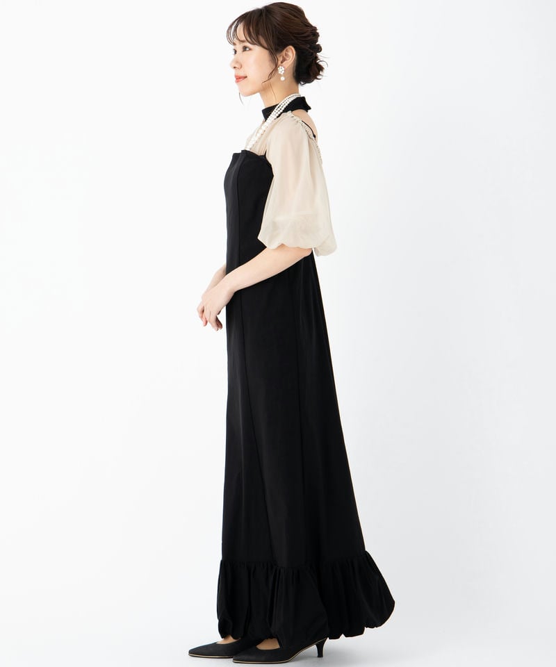 Ameri VINTAGE アメリヴィンテージ レイヤードバルーンヘムドレス
