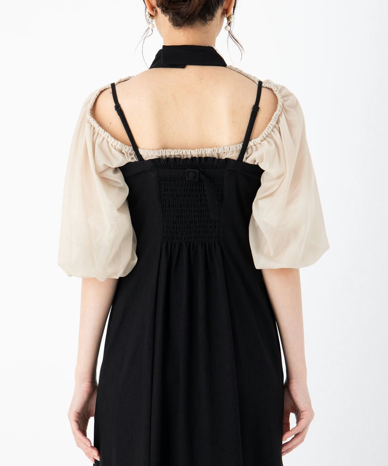 Ameri VINTAGE アメリヴィンテージ レイヤードバルーンヘムドレス