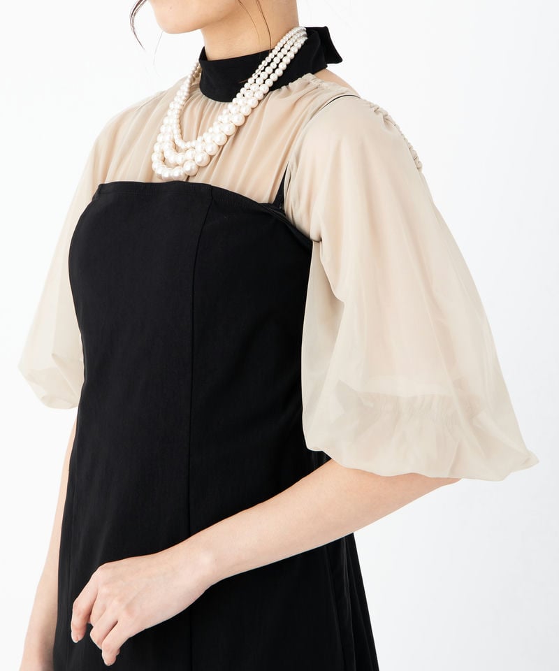 Ameri VINTAGE アメリヴィンテージ レイヤードバルーンヘムドレス