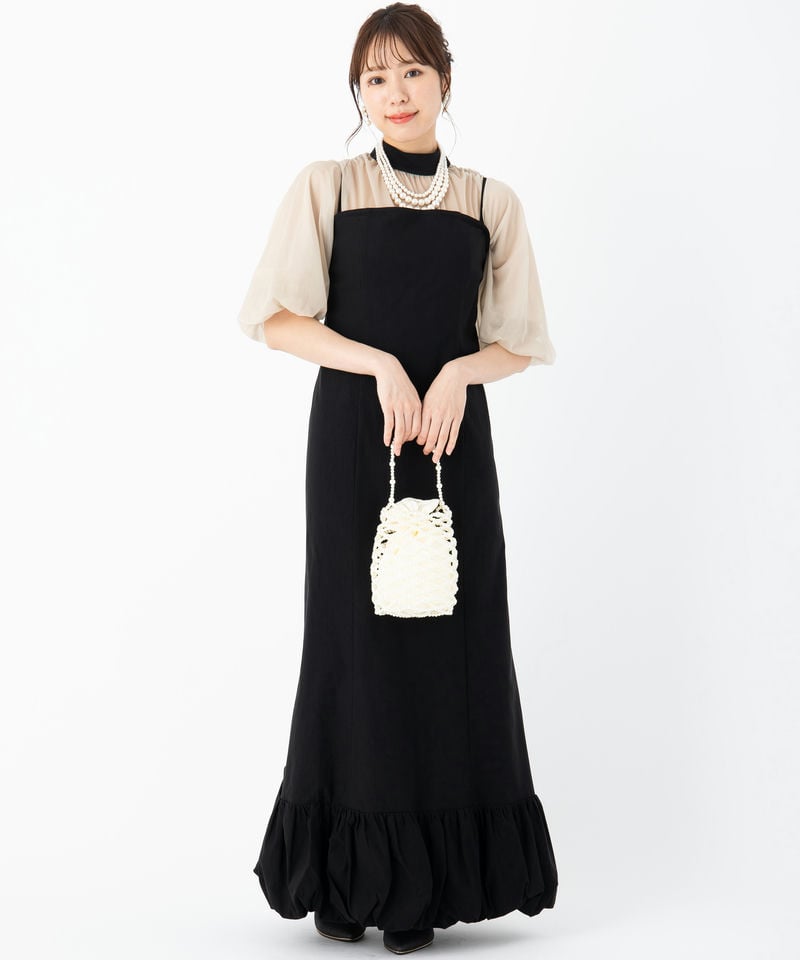 Ameri VINTAGE アメリヴィンテージ レイヤードバルーンヘムドレス