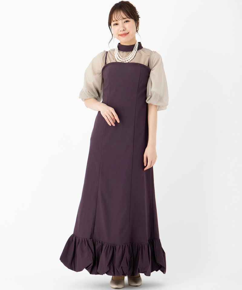 Ameri VINTAGE アメリヴィンテージ レイヤードバルーンヘムドレス