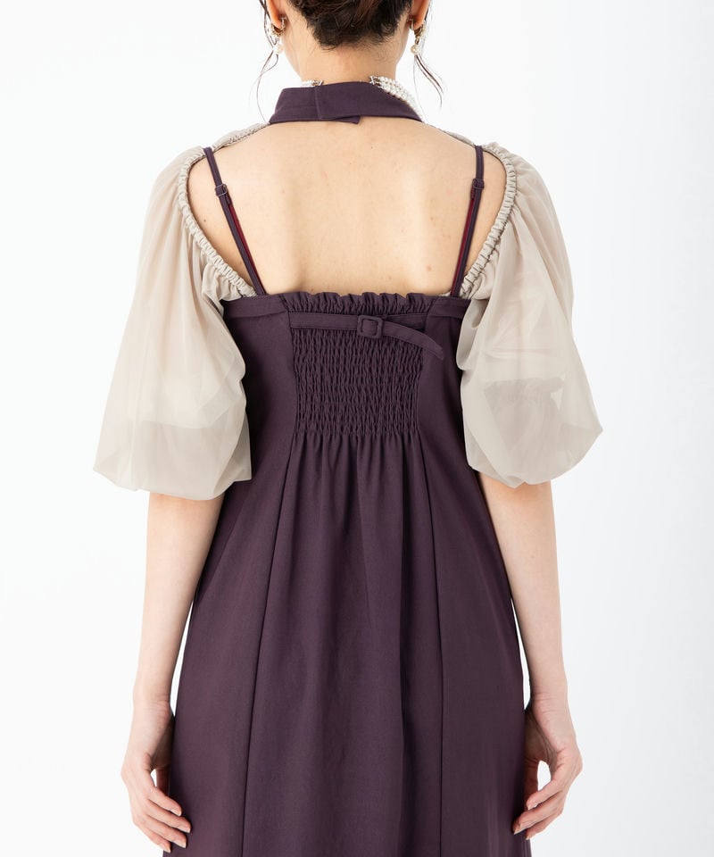 Ameri VINTAGE アメリヴィンテージ レイヤードバルーンヘムドレス