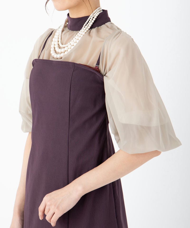 Ameri VINTAGE アメリヴィンテージ レイヤードバルーンヘムドレス
