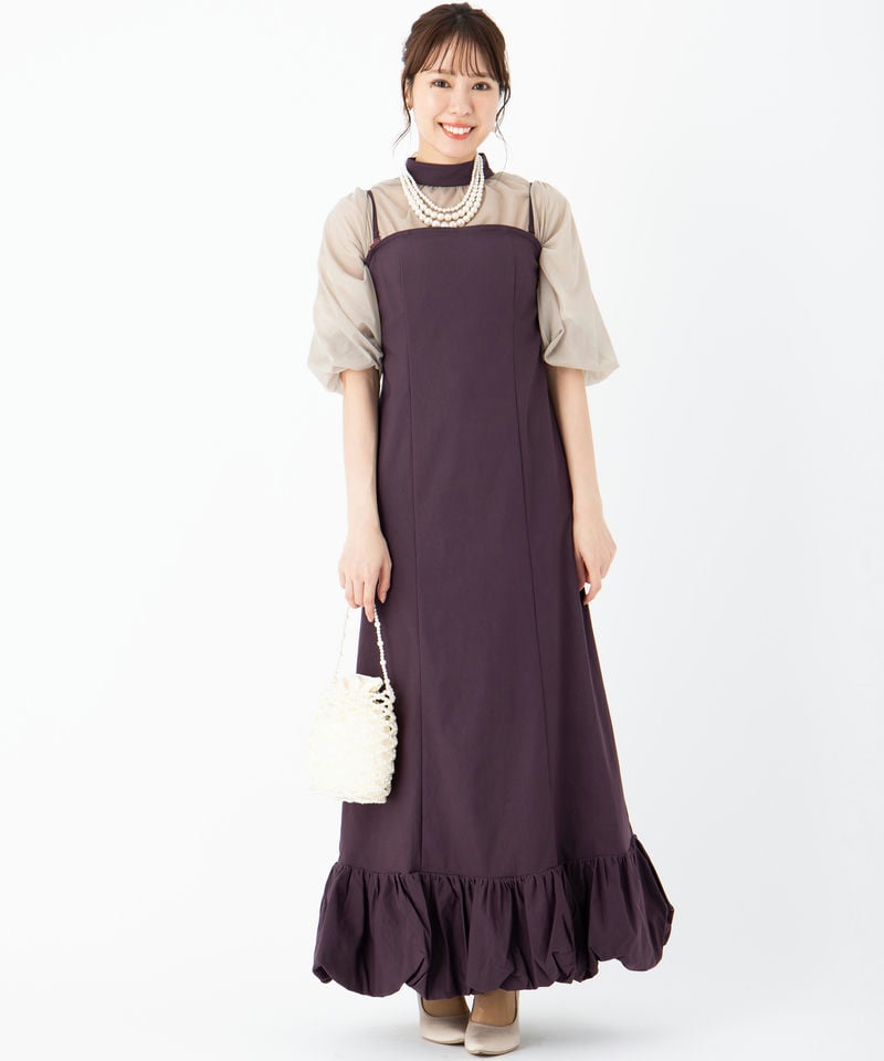 Ameri VINTAGE アメリヴィンテージ レイヤードバルーンヘムドレス
