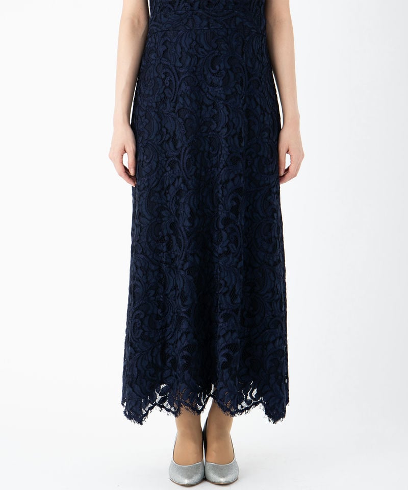 GRACE CONTINENTAL グレースコンチネンタル レースミッドドレス