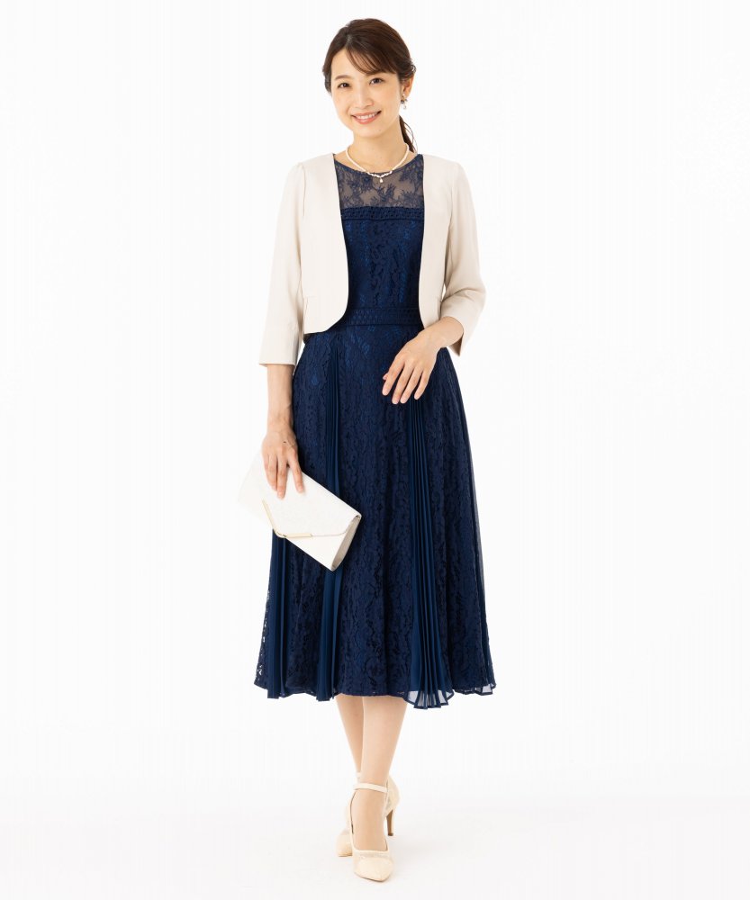 GRACE CONTINENTAL グレースコンチネンタル レースプリーツフレ