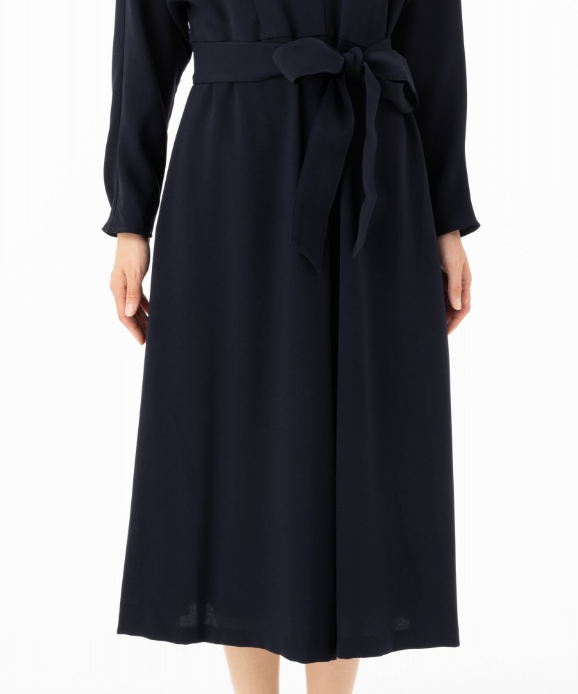23区 ノーブルバックサテンジョーゼット ワンピース ネイビー系 | 結婚