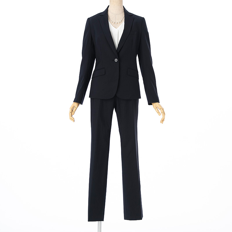 INDIVI 【スーツ2点SET】ジャケット+パンツ ネイビー系 | 結婚式