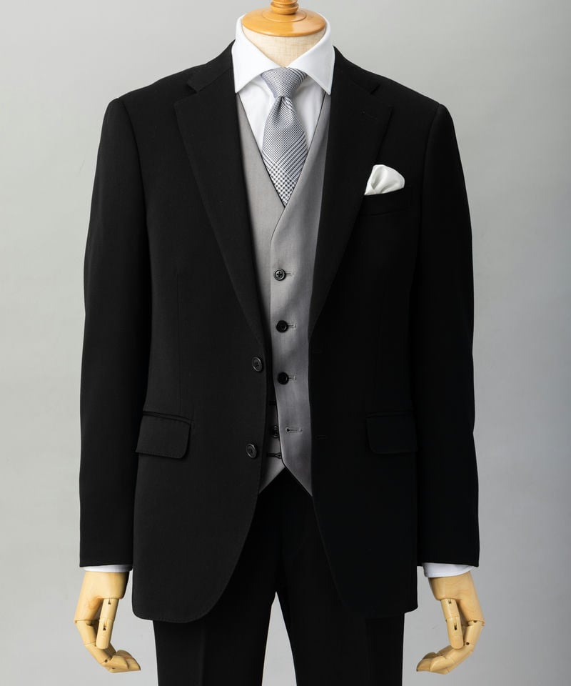 SUIT SELECT スーツセレクト 【セット】グレンチェックシルバータイ