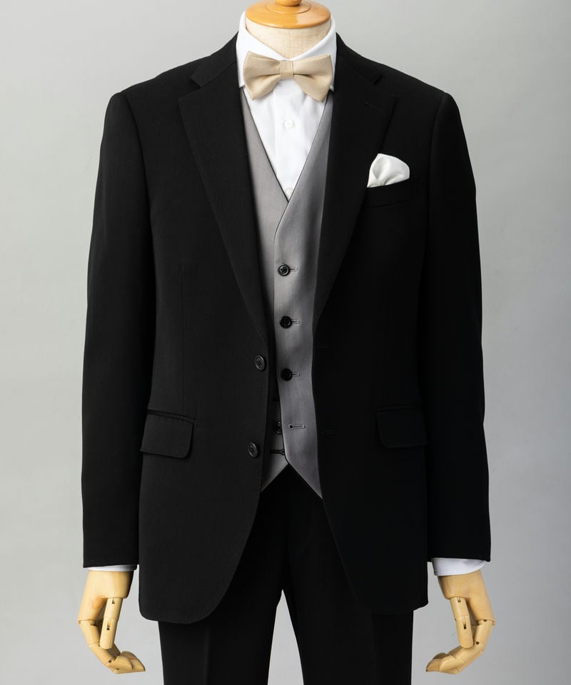 SUIT SELECT スーツセレクト 【セット】ツイル織柄蝶ネクタイ&シルク