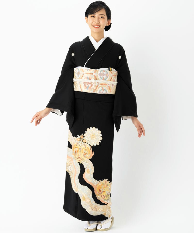 Select Shop 【黒留袖】華文に鳳凰 ブラック系 | 結婚式パーティーの