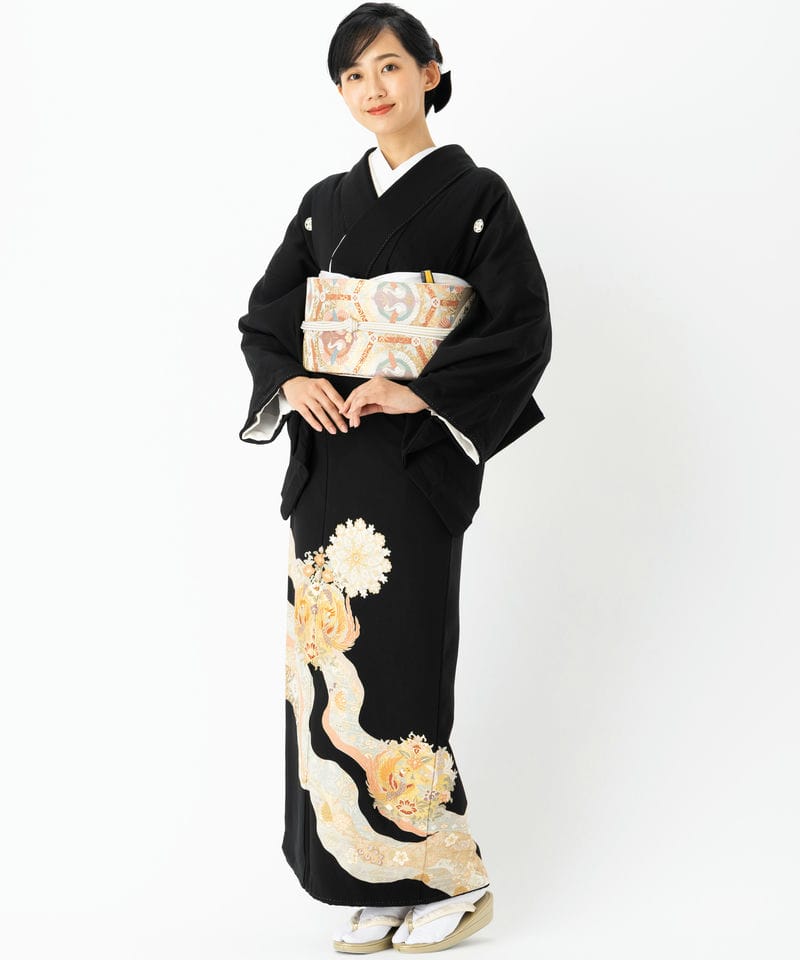 Select Shop 【黒留袖】華文に鳳凰 ブラック系 | 結婚式パーティーの