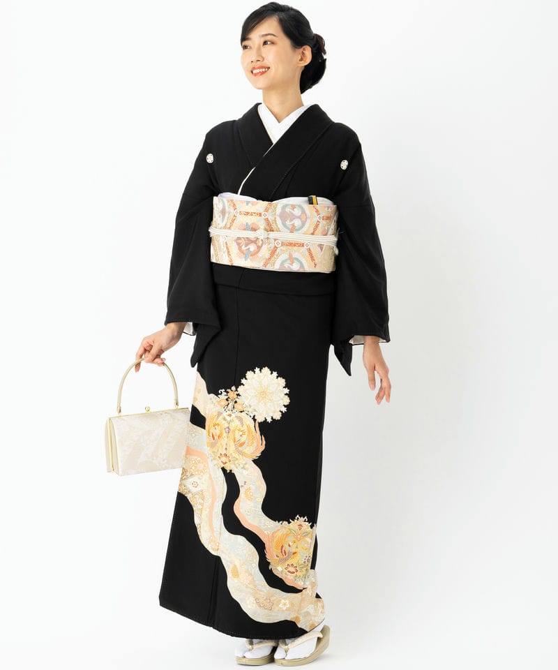 Select Shop 【黒留袖】華文に鳳凰 ブラック系 | 結婚式パーティーの