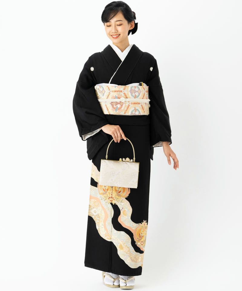 Select Shop 【黒留袖】華文に鳳凰 ブラック系 | 結婚式パーティーの