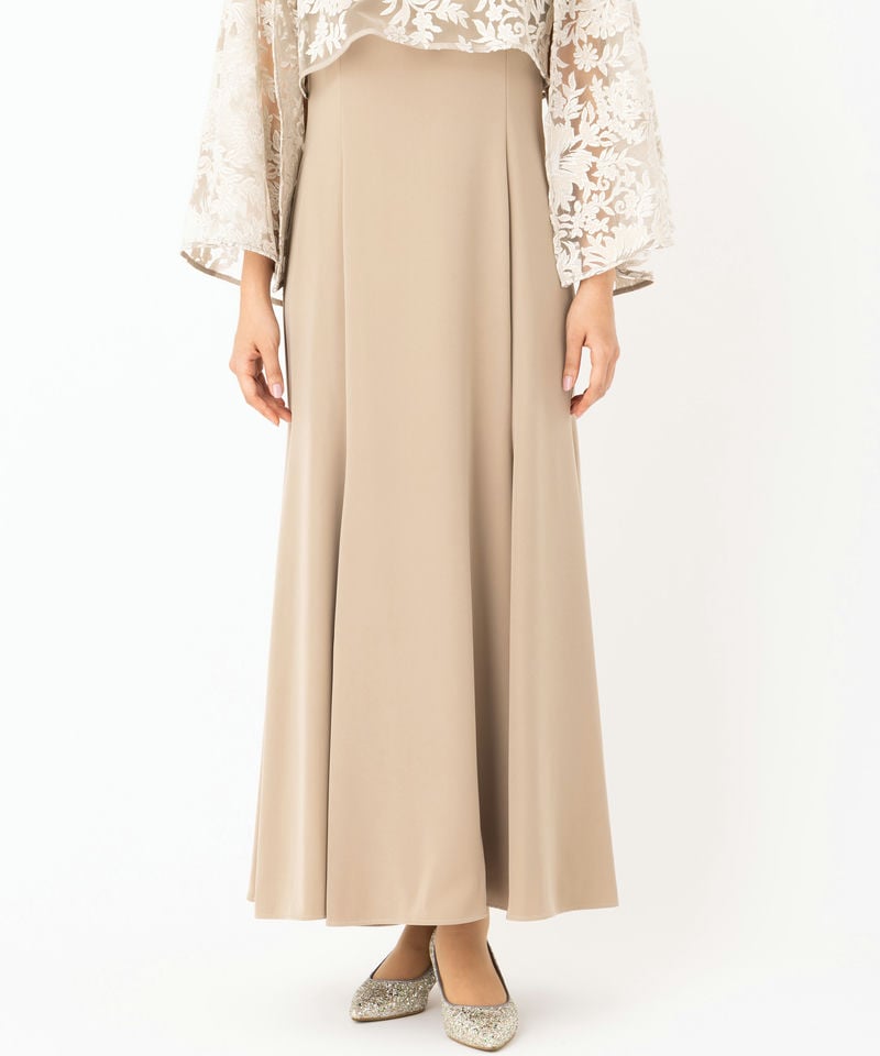 anuans アニュアンス エンブロイダリーレースケープセットドレス