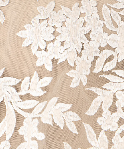 anuans アニュアンス エンブロイダリーレースケープセットドレス