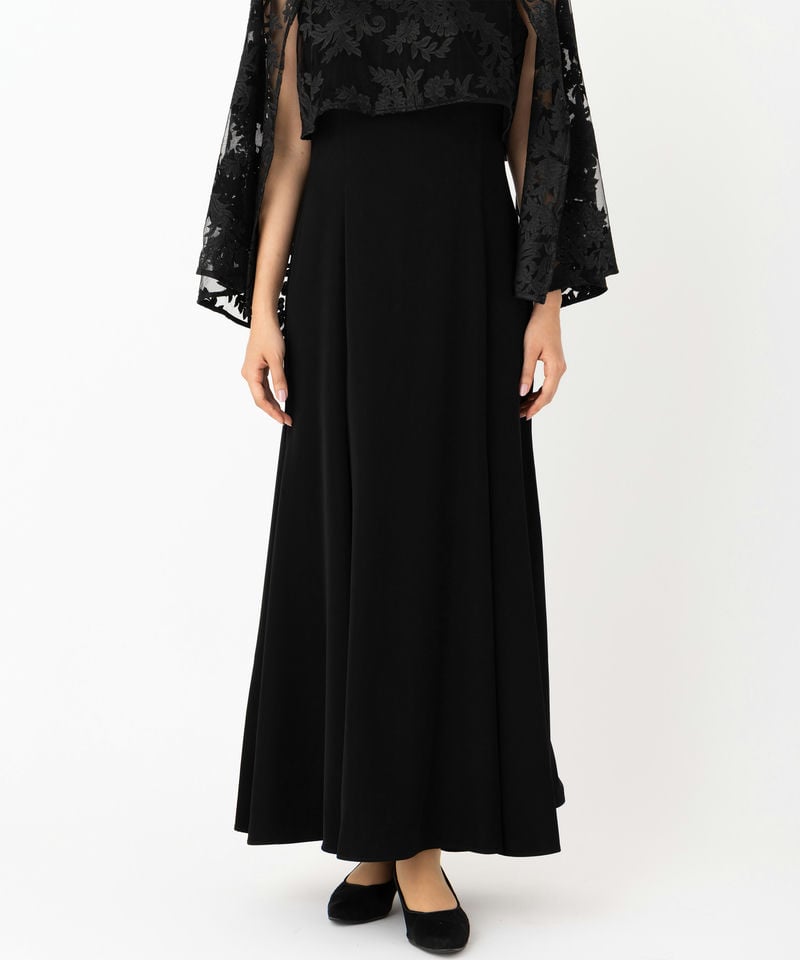 anuans アニュアンス エンブロイダリーレースケープセットドレス