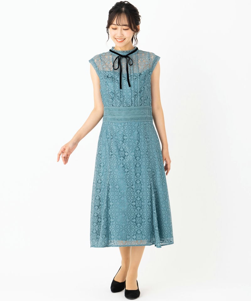 CELFORD セルフォード タイルレースドレス その他 x グリーン系 | 結婚