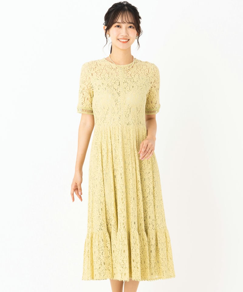 CELFORD セルフォード ラッセルレース切り替えドレス その他 x