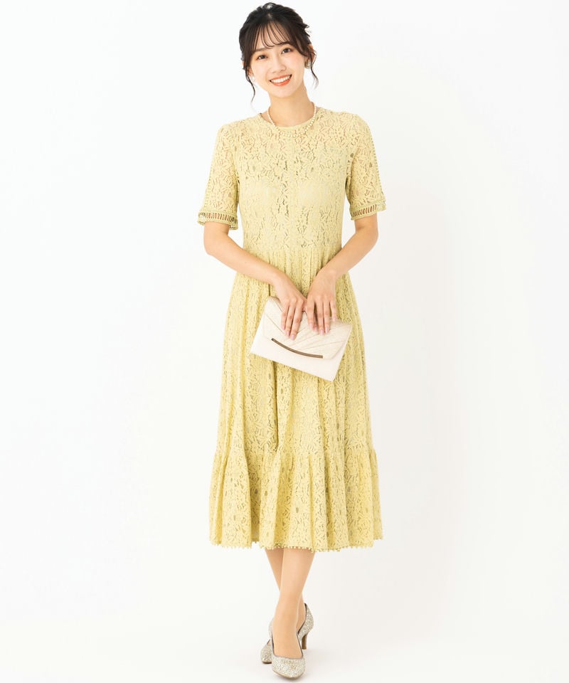 CELFORD セルフォード ラッセルレース切り替えドレス その他 x