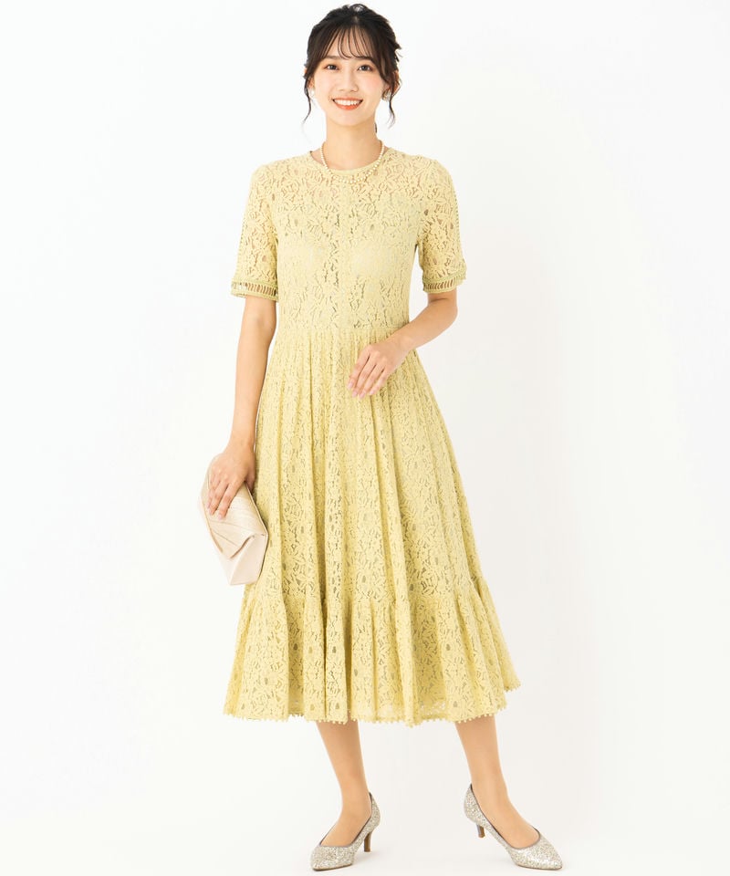 CELFORD セルフォード ラッセルレース切り替えドレス その他 x